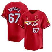 Aaron Brooks Men's St. Louis Cardinals 2024 City Connect Jersey - Red Limited