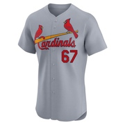 Aaron Brooks Men's St. Louis Cardinals Road Jersey - Gray Elite