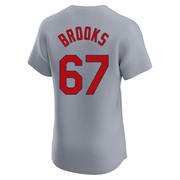 Aaron Brooks Men's St. Louis Cardinals Road Jersey - Gray Elite