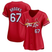 Aaron Brooks Women's St. Louis Cardinals 2024 City Connect Jersey - Red Limited