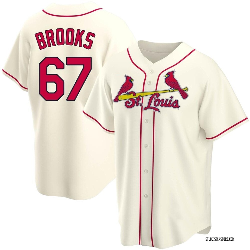 Aaron Brooks Youth St. Louis Cardinals Alternate Jersey - Cream Replica