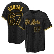 Aaron Brooks Youth St. Louis Cardinals Snake Skin City Jersey - Black Replica