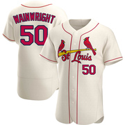 Adam Wainwright Men's St. Louis Cardinals Alternate Jersey - Cream Authentic