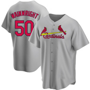 Adam Wainwright Men's St. Louis Cardinals Road Jersey - Gray Replica