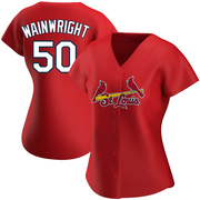 Adam Wainwright Women's St. Louis Cardinals Alternate Jersey - Red Replica