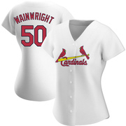 Adam Wainwright Women's St. Louis Cardinals Home Jersey - White Authentic