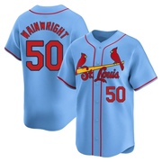 Adam Wainwright Youth St. Louis Cardinals Alternate Jersey - Light Blue Limited