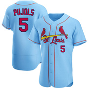 Albert Pujols Men's St. Louis Cardinals Alternate Jersey - Light Blue Authentic