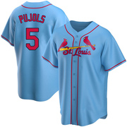 Albert Pujols Men's St. Louis Cardinals Alternate Jersey - Light Blue Replica