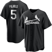 Albert Pujols Youth St. Louis Cardinals Jersey - Black/White Replica