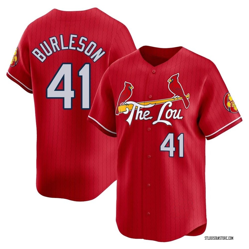 Alec Burleson Men's St. Louis Cardinals 2024 City Connect Jersey - Red Limited