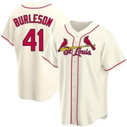 Alec Burleson Men's St. Louis Cardinals Alternate Jersey - Cream Replica