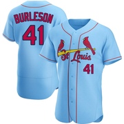 Alec Burleson Men's St. Louis Cardinals Alternate Jersey - Light Blue Authentic