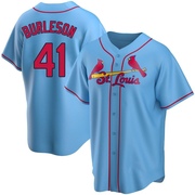 Alec Burleson Men's St. Louis Cardinals Alternate Jersey - Light Blue Replica