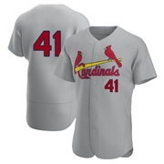 Alec Burleson Men's St. Louis Cardinals Road Jersey - Gray Authentic