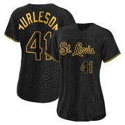 Alec Burleson Women's St. Louis Cardinals Snake Skin City Jersey - Black Authentic