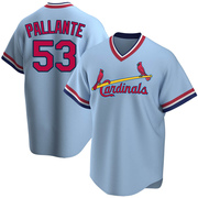 Andre Pallante Men's St. Louis Cardinals Road Cooperstown Collection Jersey - Light Blue Replica