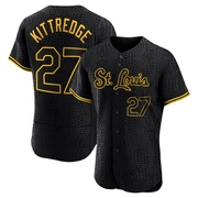 Andrew Kittredge Men's St. Louis Cardinals Snake Skin City Jersey - Black Authentic