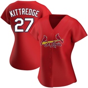 Andrew Kittredge Women's St. Louis Cardinals Alternate Jersey - Red Authentic