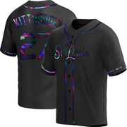 Andrew Kittredge Youth St. Louis Cardinals Alternate Jersey - Black Holographic Replica