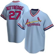 Andrew Kittredge Youth St. Louis Cardinals Road Cooperstown Collection Jersey - Light Blue Replica