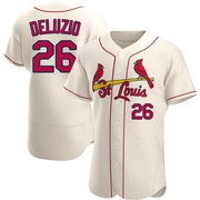 Ben DeLuzio Men's St. Louis Cardinals Alternate Jersey - Cream Authentic