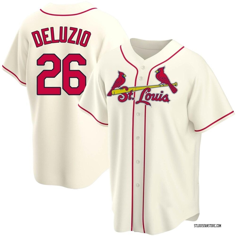 Ben DeLuzio Men's St. Louis Cardinals Alternate Jersey - Cream Replica