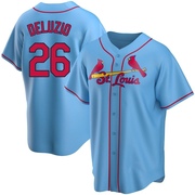 Ben DeLuzio Men's St. Louis Cardinals Alternate Jersey - Light Blue Replica