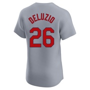 Ben DeLuzio Men's St. Louis Cardinals Road Jersey - Gray Elite