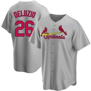 Ben DeLuzio Men's St. Louis Cardinals Road Jersey - Gray Replica