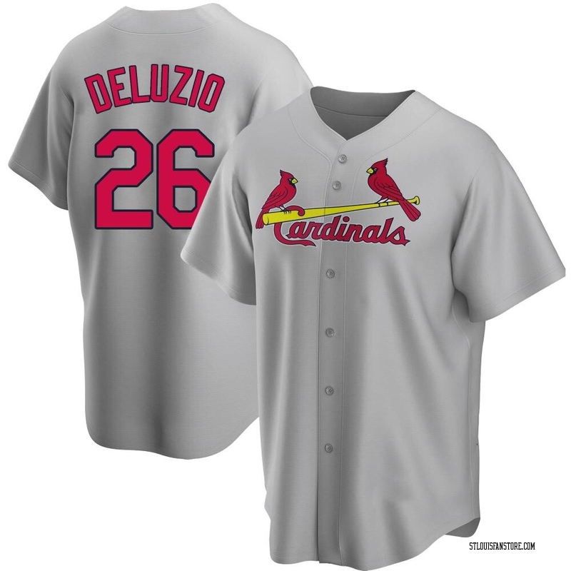 Ben DeLuzio Men's St. Louis Cardinals Road Jersey - Gray Replica