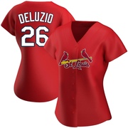 Ben DeLuzio Women's St. Louis Cardinals Alternate Jersey - Red Authentic