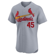 Bob Gibson Men's St. Louis Cardinals Road Jersey - Gray Elite