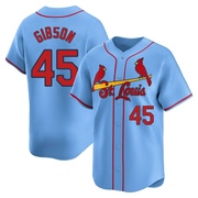 Bob Gibson Youth St. Louis Cardinals Alternate Jersey - Light Blue Limited