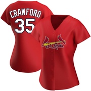 Brandon Crawford Women's St. Louis Cardinals Alternate Jersey - Red Authentic