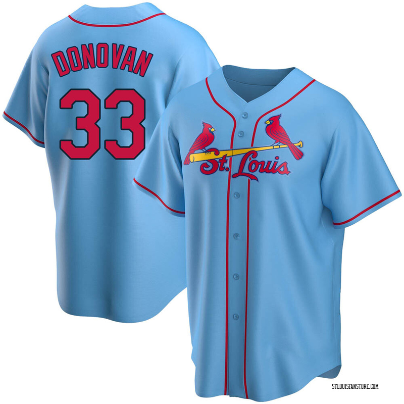 Brendan Donovan Men's St. Louis Cardinals Alternate Jersey - Light Blue Replica