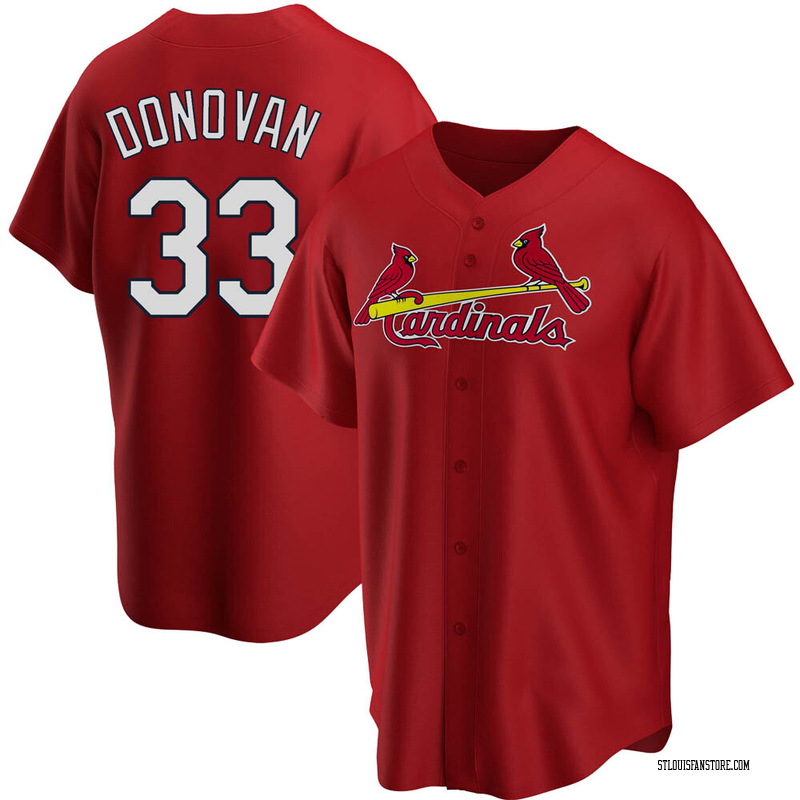 Brendan Donovan Men's St. Louis Cardinals Alternate Jersey - Red Replica