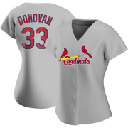 Brendan Donovan Women's St. Louis Cardinals Road Jersey - Gray Replica