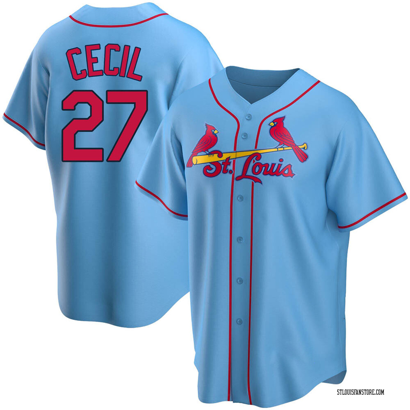 2017 St. Louis Cardinals Brett Cecil #21 Game Issued Grey Jersey 48 DP45800