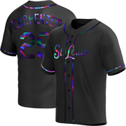 Chris Carpenter Men's St. Louis Cardinals Alternate Jersey - Black Holographic Replica