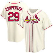 Chris Carpenter Men's St. Louis Cardinals Alternate Jersey - Cream Replica