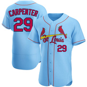 Chris Carpenter Men's St. Louis Cardinals Alternate Jersey - Light Blue Authentic