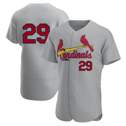 Chris Carpenter Men's St. Louis Cardinals Road Jersey - Gray Authentic