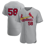 Chris Roycroft Men's St. Louis Cardinals Road Jersey - Gray Authentic