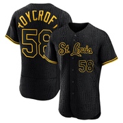 Chris Roycroft Men's St. Louis Cardinals Snake Skin City Jersey - Black Authentic