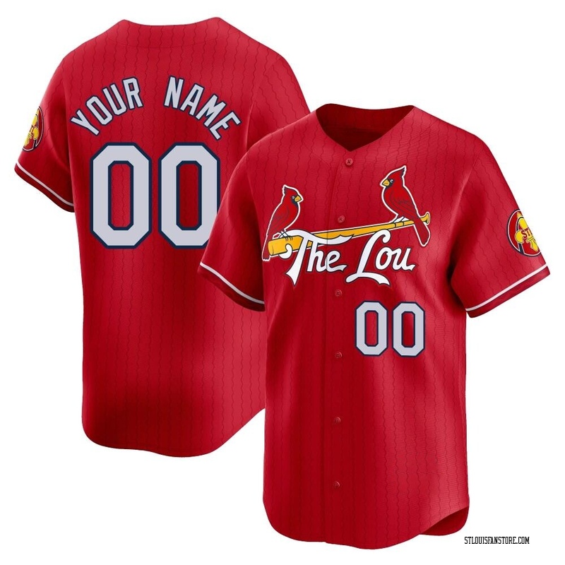 Custom Youth St. Louis Cardinals 2024 City Connect Jersey - Red Limited