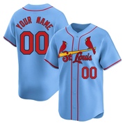 Custom Youth St. Louis Cardinals Alternate Jersey - Light Blue Limited