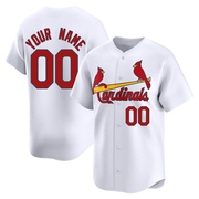 Custom Youth St. Louis Cardinals Home Jersey - White Limited