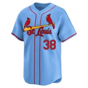 Drew Rom Men's St. Louis Cardinals Alternate Jersey - Light Blue Limited