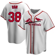 Drew Rom Men's St. Louis Cardinals Home Cooperstown Collection Jersey - White